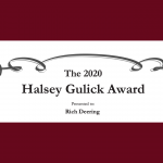 The 2020 Halsey Gulick Award