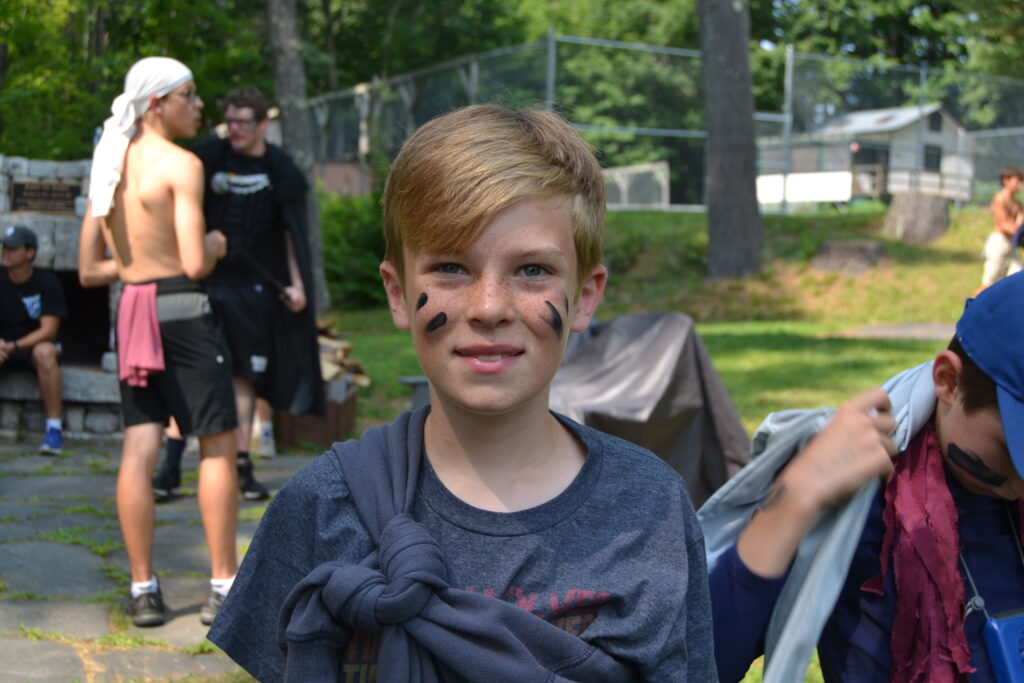 A camper playing a cross-camp game.