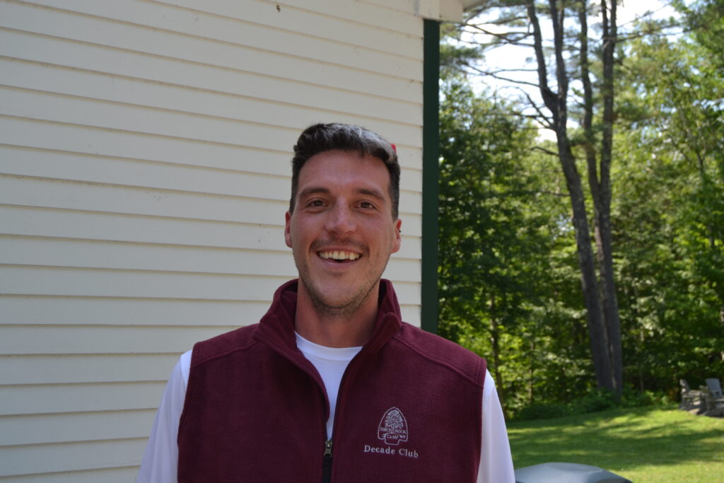 Brian with his new decade vest on.